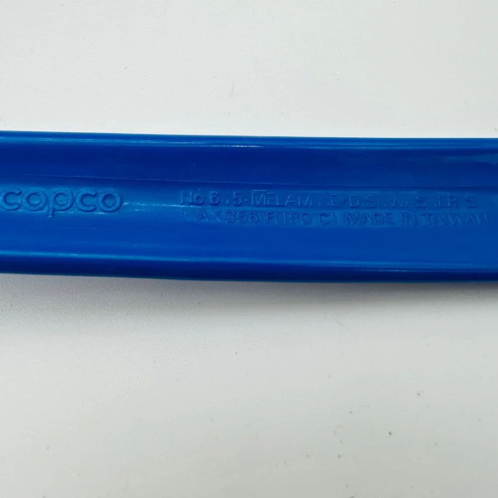 Copco Slotted Spoon Royal Blue Melamine Vintage Kitchen Utensil No 615 12 Inch